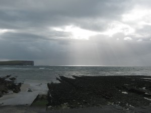 Orkney, Birsay winter sun