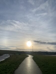 Orkney, January, weak sun, Gabrielle Barnby